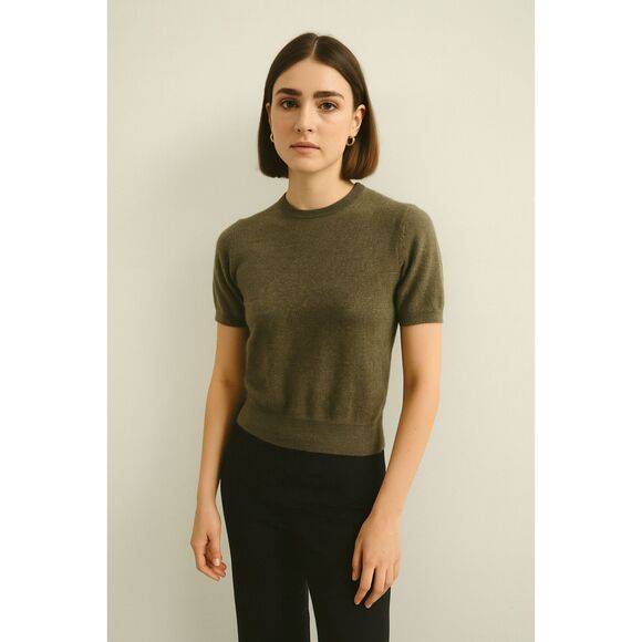 Autumn Cashmere Womens Short sleeve Crew neck Sweater Size Small - Picture 1 of 5